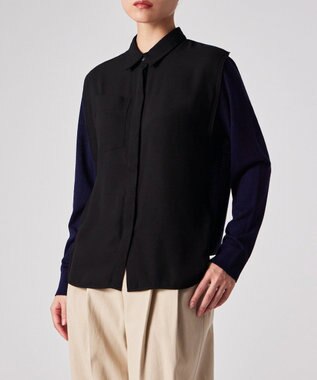 Paul Smith バイカラー シャツコンビ ニット