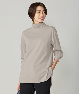 J.PRESS LADIES S タートルジャージー カットソー グレー系