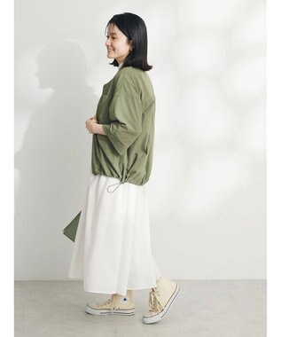 CRAFT STANDARD BOUTIQUE ＢＩＧポケットナイロンブラウス Khaki