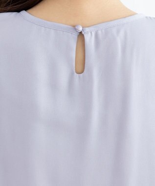 Tiaclasse 【洗える】ピンタックレースブラウス グレー