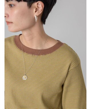 AMERICAN HOLIC ミジンボーダーカットプルオーバー Brown