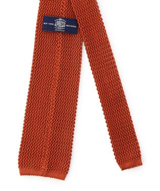 J.PRESS MEN 【J.PRESS ORIGINALS】Silk Wide Knit Tie / Japan Made オレンジ系