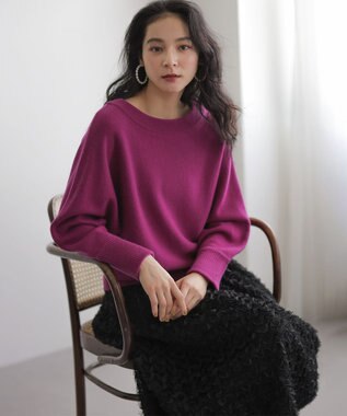 組曲 L ペタルチュール スカート ブラック系