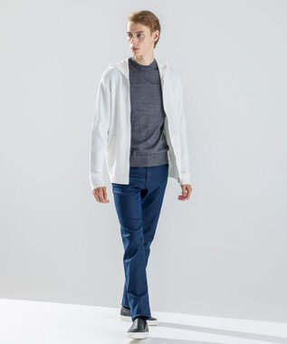 JOSEPH HOMME ウォッシャブルメリノ　クルーネックニット ライトグレー系