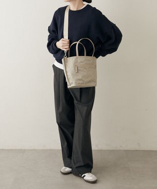 russet リバーシブル2wayトートバッグ(CE-1667) SandGreen