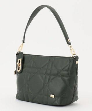 LA BAGAGERIE シープキルティング　2WAYショルダー ダークグリーン