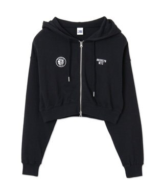 WEGO 別注NBAショートWZIPパーカー ブラック