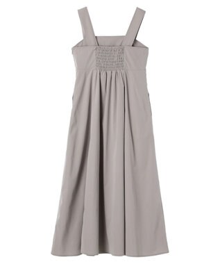 earth music&ecology ステッチジャンドレ Gray Beige