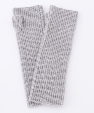 23区 ピュアカシミヤ アーム ウォーマー ライトグレー系