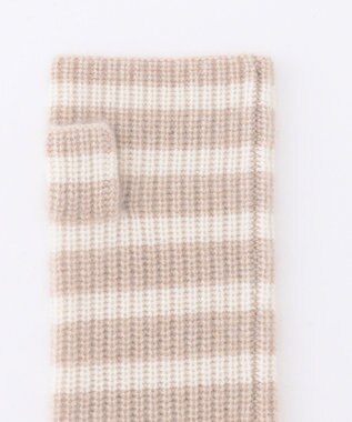 23区 ピュアカシミヤ アーム ウォーマー ベージュ系1