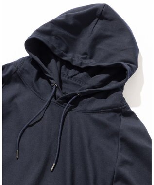 JOSEPH ABBOUD MOUNTAIN 【CREA掲載・接触冷感性/速乾性/放湿性/男女兼用】ICE PACKリバー天竺パーカー ネイビー系