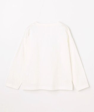 ANY KIDS 【綿100%】ロゴプリント 長袖Tシャツ オフホワイト