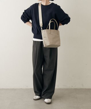 russet リバーシブル2wayトートバッグ(CE-1667) SandGreen