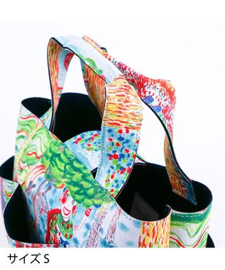 tsumori chisato CARRY カットオブツールバッグS　ハッピースタッフ　トートバッグ ブラック