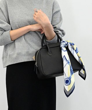 Marca ＜春の新作！＞【伝統横濱スカーフ】ビッグタッセル&鞍（FET-056） 小判 シルクツイル スカーフ