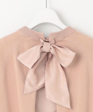 自由区 【カトリエムブーケ】Detail du ruban リボンディティールプルオーバー ライトローズ