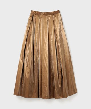 GRACE CONTINENTAL タックロングスカート ゴールド