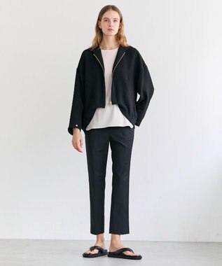 BEIGE， CELEST / ウエストゴム イージーストレートパンツ Black