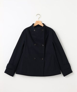 組曲 ショートライトトレンチ ジャケット ネイビー系