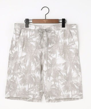 JOSEPH ABBOUD MOUNTAIN 【速乾/軽量/ストレッチ】ライトスラブボタニカルプリント  イージーショーツ ライトグレー系5