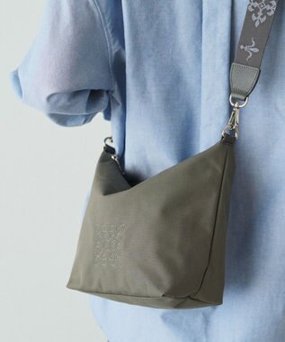 russet ＜320g/撥水性あり＞コーデュラナイロン2wayシンプルショルダーバッグ(CE-1536) Gray