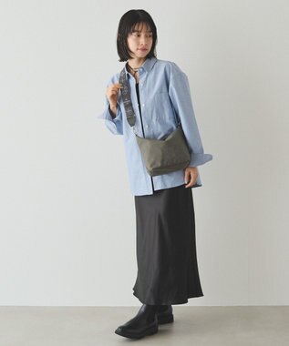 russet ＜320g/撥水性あり＞コーデュラナイロン2wayシンプルショルダーバッグ(CE-1536) Gray