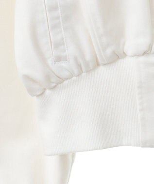 Green Parks ｄａｚｚｌｉｎ　襟付きツイルショートｚｉｐブルゾン Ivory