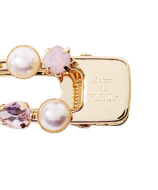 Maison de FLEUR メタルビジュークリップ Light Pink