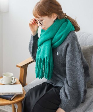 WEGO ワイドフリンジストール グリーン