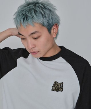 WEGO 【ユニセックス着用ITEM/MLサイズ展開】別注BENDAVISグラフィックラグランT（7S） ホワイト