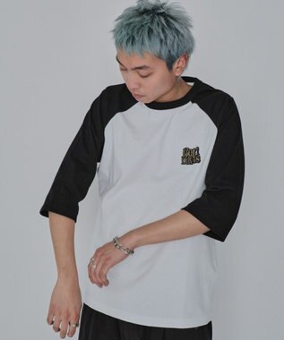 WEGO 【ユニセックス着用ITEM/MLサイズ展開】別注BENDAVISグラフィックラグランT（7S） ホワイト