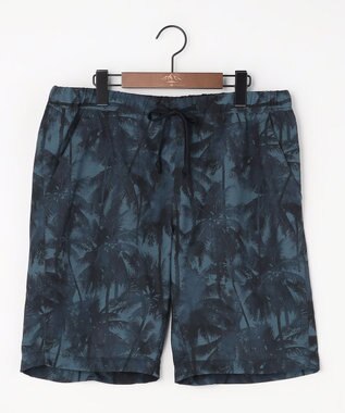 JOSEPH ABBOUD MOUNTAIN 【速乾/軽量/ストレッチ】ライトスラブボタニカルプリント  イージーショーツ ネイビー系5