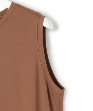 23区 【SLOW/一部店舗限定】ファンクショナル ノースリーブ ワンピース アースブラウン