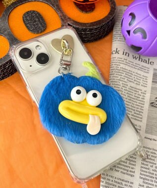 WEGO ミニぺろりんパンプキンモンスターぬいぐるみキーホルダー ブルー