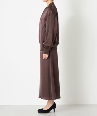 NAVE 【ReNAVE】タンブラーサテン ブルゾン ブラウン系