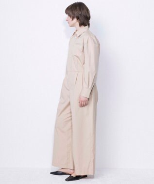 NAVE 【ReNAVE・セットアップ可/洗える/接触冷感/UVケア】コットンポリブロード オールインワン ベージュ系