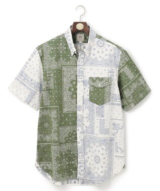  【KING SIZE】ペイズリーバンダナプリント クレイジーパターンシャツ