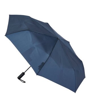 MOONBAT 【3秒でたためる傘/耐風/自動開閉】urawaza 無双(ウラワザ ムソウ)  折りたたみ傘 無地  58cm ディープブルー