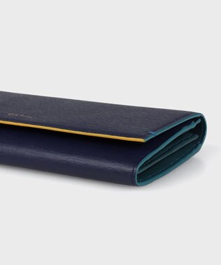 Paul Smith カラードエッジ 長財布 ネイビー