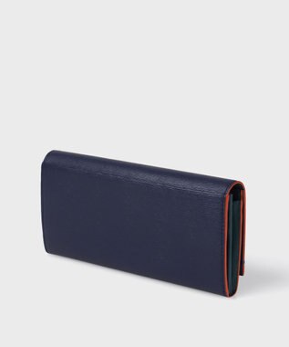 Paul Smith カラードエッジ 長財布 ネイビー