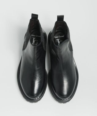 BONTRE 【LucaGrossi/ルカグロッシ】サイドゴアタンクソールブーツ ブラック