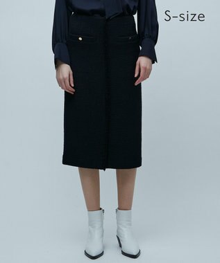 BEIGE， 【S-size】CAMBON / ツイードスカート Navy
