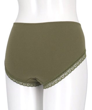 WACOAL ショーツ BXC405とペア はきこみ丈ふつう 綿混(本体) レディース PXC205 /ワコール オリーブ