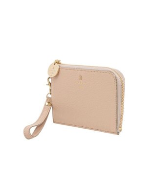 LANVIN en Bleu メラニー キーリング付きマルチケース ピンクベージュ