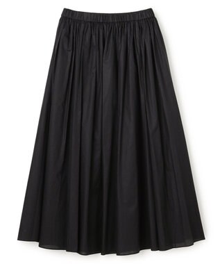 UNFILO コットンローン ボリュームスカート ブラック