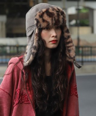 WEGO 【ユニセックス着用ITEM/暖かい】フライトキャップ 柄1