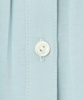 J.PRESS LADIES キャタピラシャツジャージー バンドカラー カットソー ライトアクア系