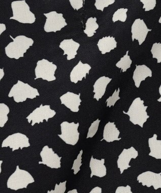 ANY スクエアプリントシャツ ブラックベース×アニマル柄