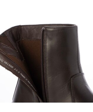 ing <ing>【WEB限定】ボリュームソールラウンドショートブーツ ダークブラウン