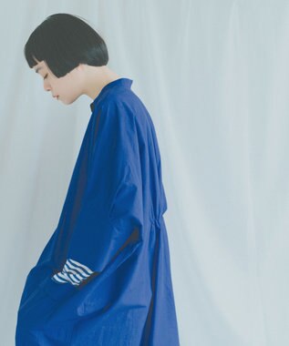 WHITE MAILS 【Kanocoコラボ】ビッグシルエット ワンピース＜洗える・抗菌・消臭・速乾・UVケア＞ ブルー